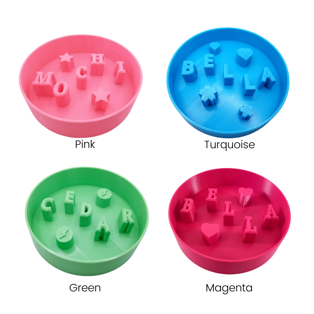 Slow feeder dog bowl (customizable)