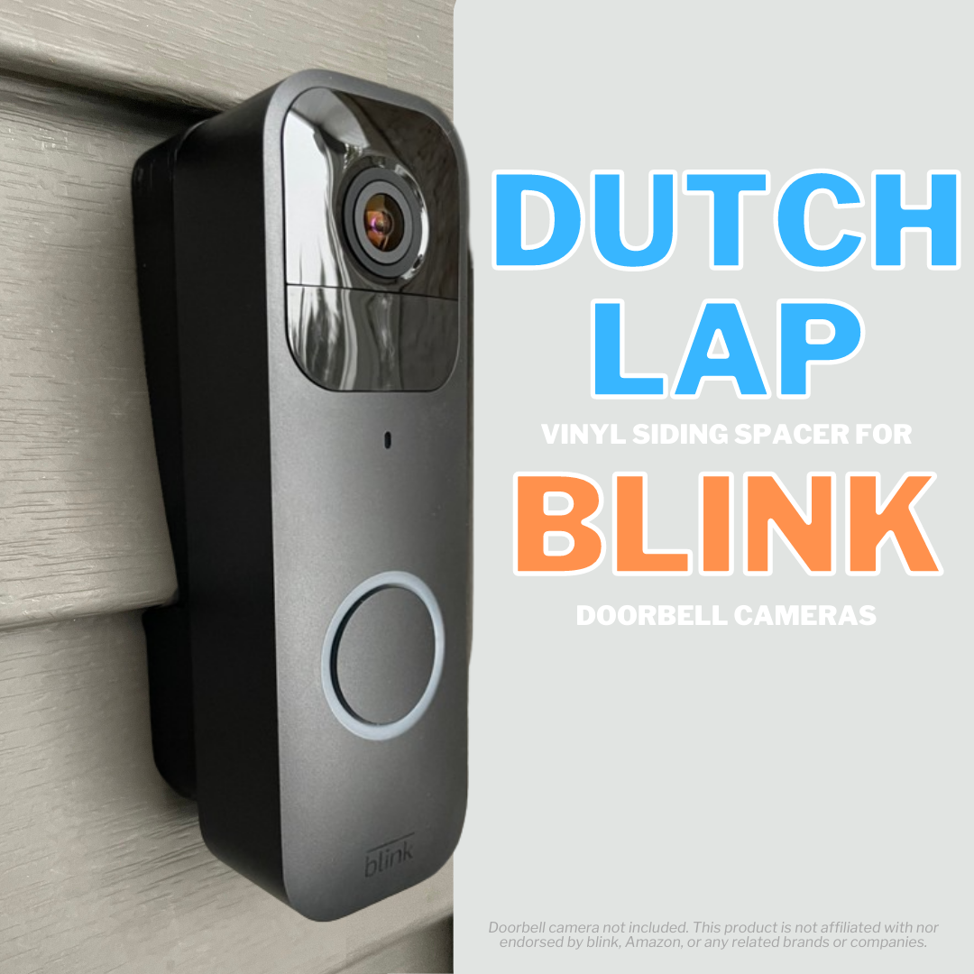 Blink doorbell camera mount spacer for Dutchlap vinyl siding