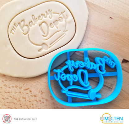 Company logo cookie cutter for your business, not-for-profit, school, university, college