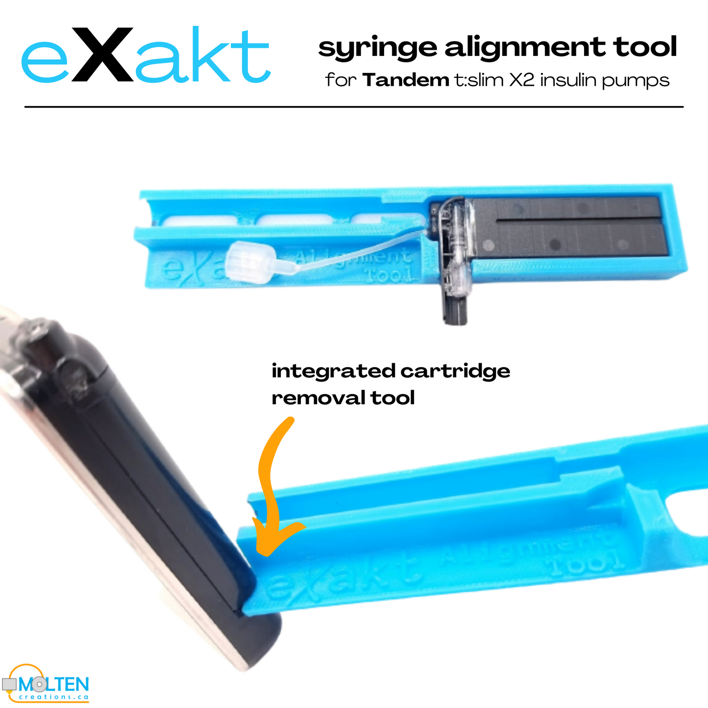 eXakt - Perfectly fill your Tandem t:slim x2 insulin pump cartridge